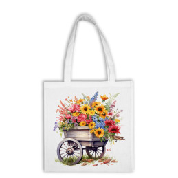 Bavlnená taška - Kvety 10