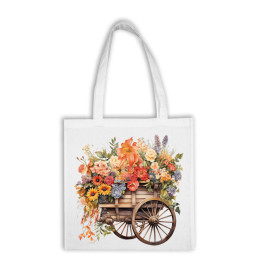 Bavlnená taška - Kvety 12